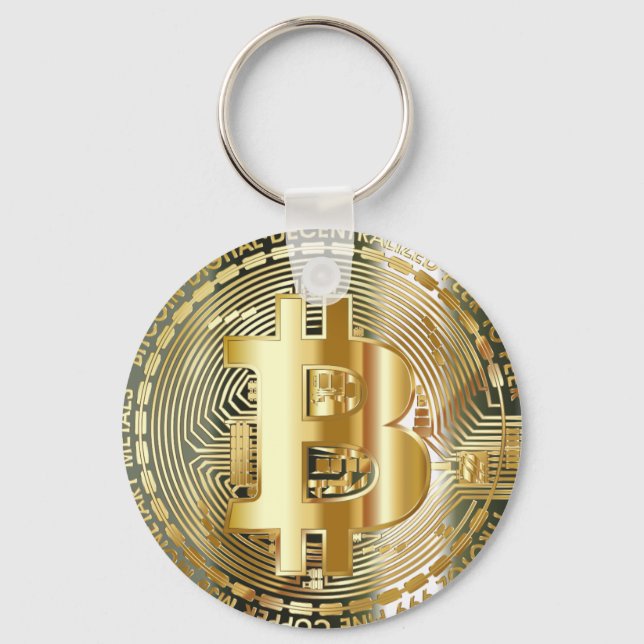llavero elegante bitcoin keychain (Front)