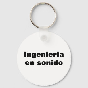 Llavero ingeniero en sonido keychain