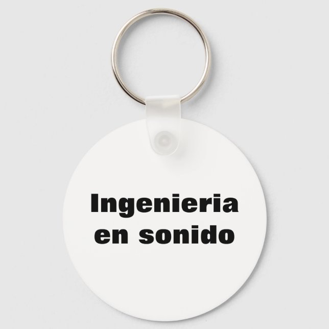 Llavero ingeniero en sonido keychain (Front)