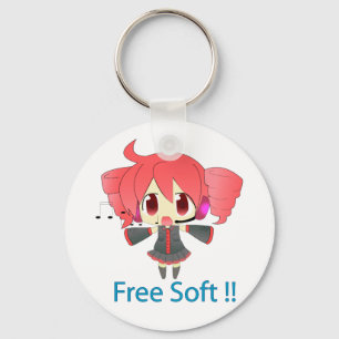 Llavero Kasane Teto Keychain