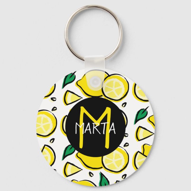 Llavero Limones - Tutti Frutti - ¡Con tu nombre! Keychain (Front)