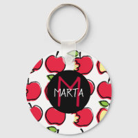 Llavero Manzanas - Tutti Frutti - ¡Con tu nombre!
