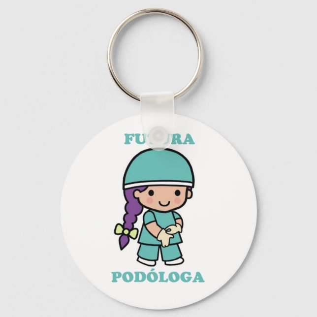 Llavero of a future podologa keychain (Front)