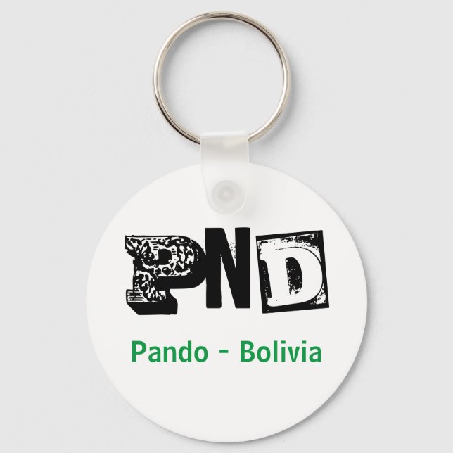Llavero PND Pando Bolivia Keychain (Front)
