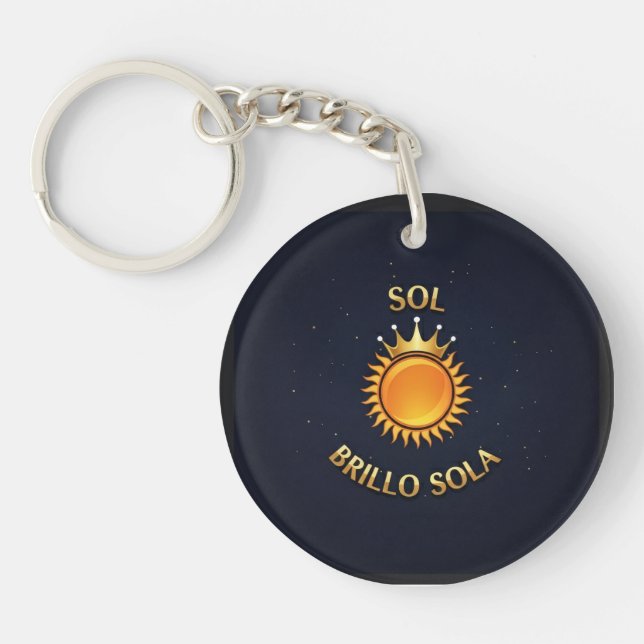 Llavero Redondo “Sol Brillo Sola” – Estilo Compact (Devant)