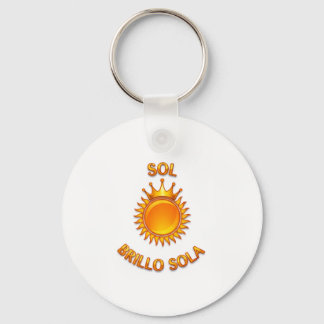 Llavero Tipo Chapa con Logo Sol Brillo Sola | Acce Keychain