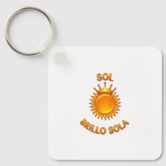 Llavero Tipo Chapa con Logo Sol Brillo Sola | Acce Keychain