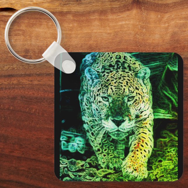 Llavero tipo chapa jaguar keychain (Front)