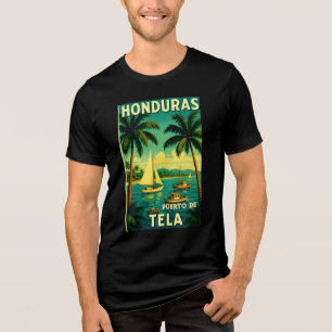 Llavero tipo chapa PUERTO DE TELA Tri-Blend Shirt