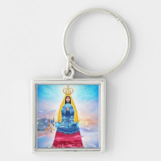 LLAVERO ,VIRGEN DEL VALLE Y BANDERA VENEZOLANA KEYCHAIN