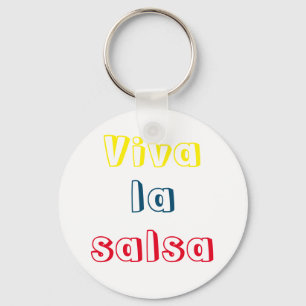 Llavero viva la salsa keychain