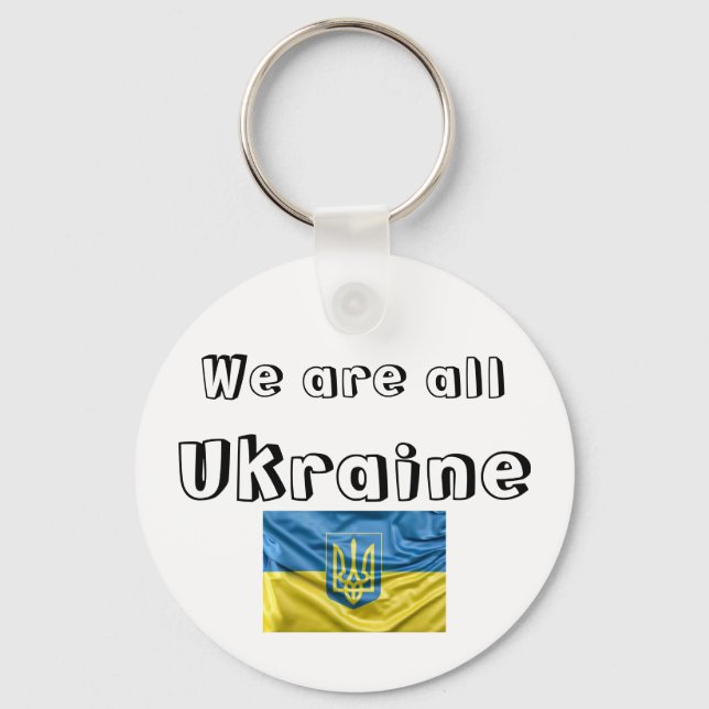 Llavero We are all Ukraine Keychain (Front)