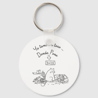 Llavero yo también toco donde pone no tocar keychain