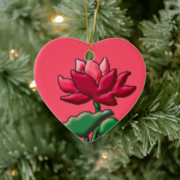 LLD-Lotus emote Ceramic Ornament