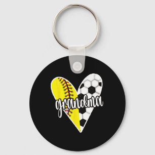 Ller Grandma Proud Softll Soccer Player Grandma  Keychain