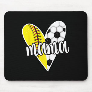 Ller Mama Proud Soccer Softll Player Ll Mom Mouse Pad