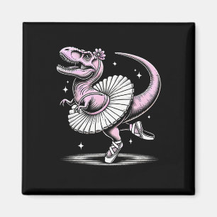 Llet Dancing T-rex In Tutu And Slippers  Magnet