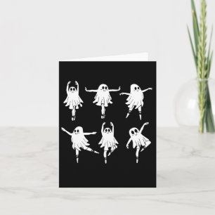 Llet Ghost Dancer Spooky Dance Teacher Halloween C Card