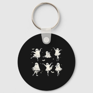 Llet Ghost Llet Dancer Spooky Dance Kids Halloween Keychain