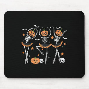 Llet Pumpkin Skeleton Scary Halloween Men Women Bo Mouse Pad