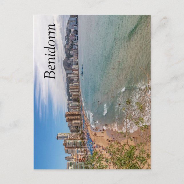 Llevant Beach, Benidorm, Costa Blanca, Spain Postcard (Front)
