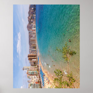 Llevant Beach, Benidorm, Costa Blanca, Spain Poster