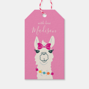 Lllama Alpaca Favour Gift Tag Fiesta Party
