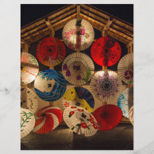 llluminated Parasols Scrapbook Paper