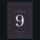 ___LLMGEN___ 10 TABLE NUMBER<br><div class="desc">This elegant table card design exudes a sophisticated and modern vibe, perfect for a chic wedding celebration. The minimalist layout features clean typography with a large, prominent number at the center, surrounded by simple yet stylish text elements. Set against a dark background, it creates a striking contrast that highlights the...</div>