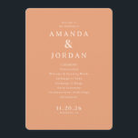 ___LLMGEN___ 12 PROGRAM<br><div class="desc">This elegant wedding program features a minimalist and modern design with a soft, warm peach color palette that exudes sophistication and charm. The clean typography adds to the contemporary feel, making it perfect for a stylish and intimate ceremony. With its simple yet refined layout, this program is ideal for couples...</div>