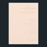 ___LLMGEN___ 27 PROGRAM<br><div class="desc">This elegant wedding program features a soft, blush-pink color palette that exudes warmth and sophistication. The design is minimalist with clean lines and delicate typography, creating an inviting and timeless look perfect for a romantic celebration. The layout is simple yet refined, focusing on the essential elements of the ceremony while...</div>