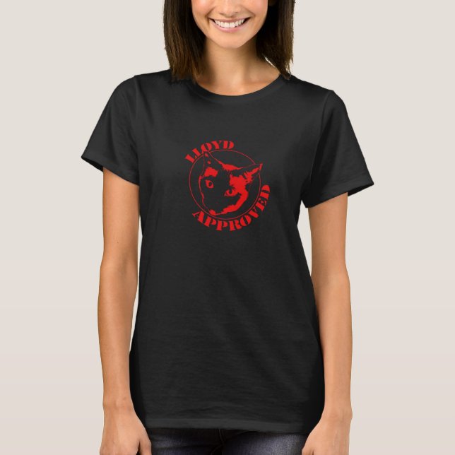 Lloyd a approuvé - le T-shirt des femmes (le noir) (Devant)
