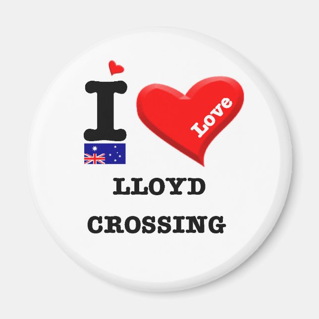 LLOYD CROSSING - I Love Magnet (Front)