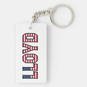 Lloyd Name Vorname USA Flagge Anhänger Schlüssel Keychain