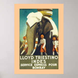 lloyd Triestino Indes Poster
