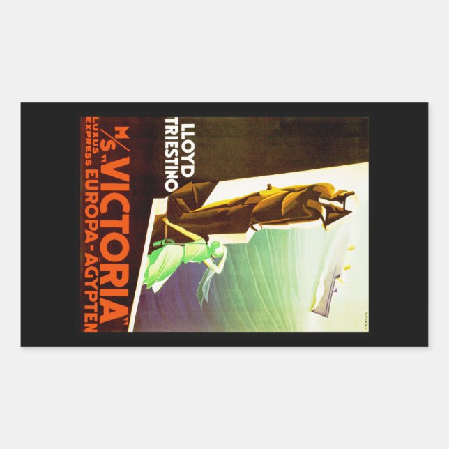 Lloyd Triestino ms Victoria Sticker (Front)