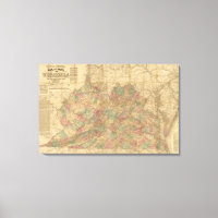 Lloyd's official map of the State of Virginia