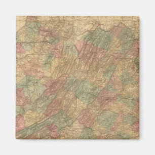 Lloyd's official map of the State of Virginia Magnet