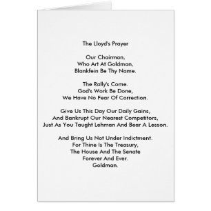 Lloyd's Prayer Card