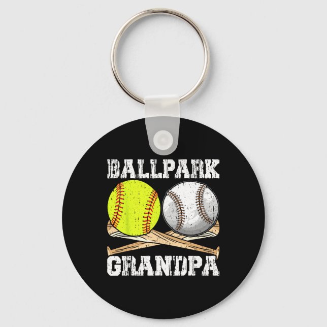 Llpark Grandpa Softll Sell Llers Father's Day  Keychain (Front)
