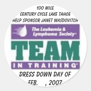 LLS TNT, Dress Down Day ofFeb. , 2007, 100 M... Classic Round Sticker