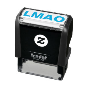 LMAO Funny Meme Office Sarcasm Humour Cute Joke Self-inking Stamp
