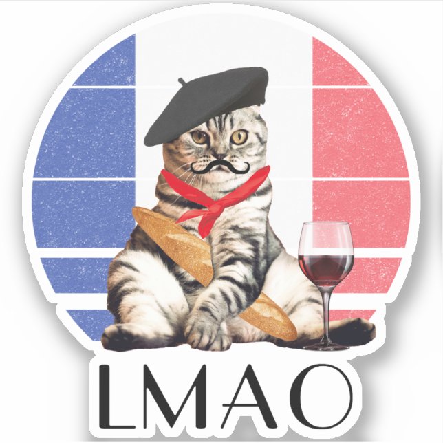 LMAO Le Meow French Cat (Front)