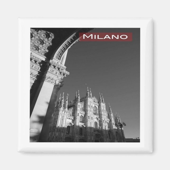 LMD006 MILAN CATHEDRAL, Milan, Italy, Fridge Magnet (Front)