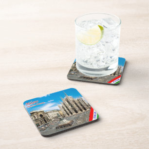 LMD011 MILAN, Piazza del Duomo Cathedral, Coaster