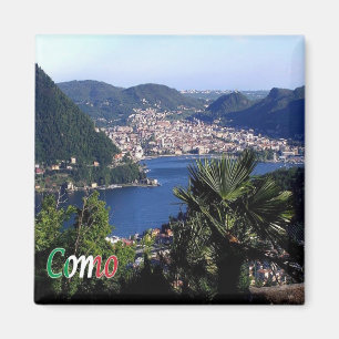 LMD089 COMO, Aerial View, Italy, Fridge Magnet