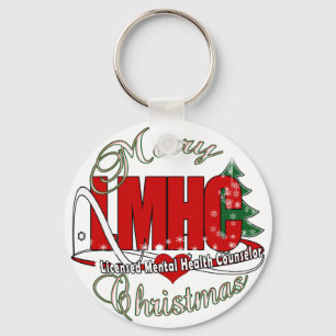 LMHC CHRISTMAS Licensed Mental Health Counsellor Keychain