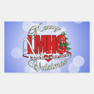 LMHC CHRISTMAS Licensed Mental Health Counsellor Sticker