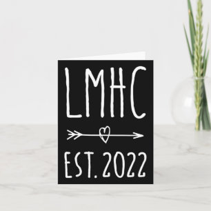 Lmhc Licensed Mental Health Counsellor Graduation Card