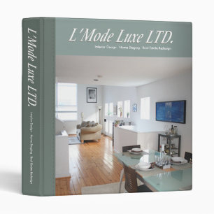 L'Mode Luxe Home Stager Interior Designer Binder